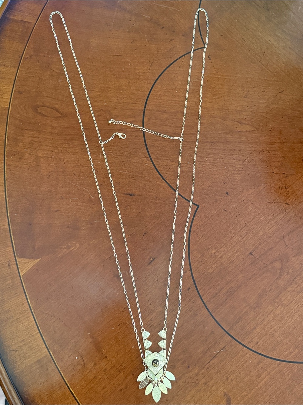 Gold-Tone Boho Geometric Statement Necklace from Anthropologie!!🔥🔥🔥 - Picture 2 of 16